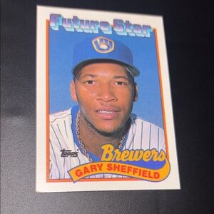 Topps Brewers Future Star Card with Blue and Yellow Accents